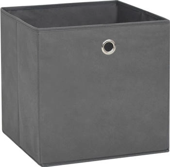 vidaXL Aufbewahrungsboxen 10 Stk. Vliesstoff 28x28x28 cm Grau