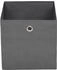 vidaXL Aufbewahrungsboxen 10 Stk. Vliesstoff 28x28x28 cm Grau