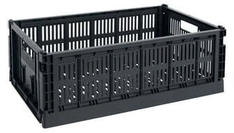 HAY Colour Crate Korb L 53 x 34,5 cm charcoal recycled