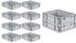 Proregal Spar Set 10x Eurobox Nextgen Economy Griffe Geschlossen HxBxT 12 x 30 x 40 cm 11 Liter Eurobehälter Transportbox Transportbehälter