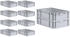 Proregal Spar Set 10x Eurobox Nextgen Economy Griffe Geschlossen HxBxT 17 x 40 x 60 cm 34 Liter Eurobehälter Transportbox Transportbehälter