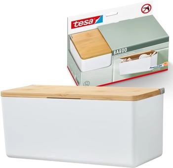 tesa Baboo Aufbewahrungsbox Medium Weiß mit Deckel