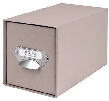 Soho 2 x CD-Schubladenbox Taupe mit Griff