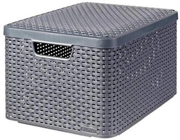 Curver Aufbewahrungsboxen mit Deckel Style 3 Stk. L Anthrazit