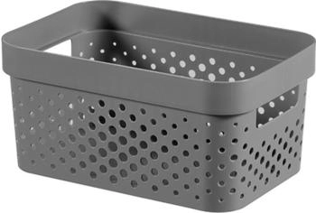 Curver INFINITY RECYCLING Box mit Lochmuster 4,5 L K245672KG43KK 1 Box Farbe: dunkelgrau