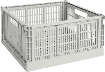 HAY Colour Crate Korb Square L 42 x 42 cm grau recycled