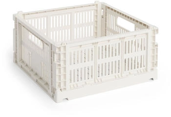 HAY Colour Crate Korb Square M 29,5 x 29,5 cm off-white recycled
