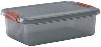 KIS K LATCH Aufbewahrungskiste 28 Liter 8561000072001 Farbe: rauchgrau-transluzent / orange