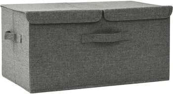 vidaXL Aufbewahrungsbox Stoff 50x30x25 cm Anthrazit