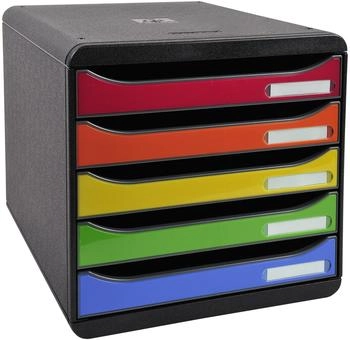 Exacompta Schubladenbox BIG-BOX PLUS 3097298D 5Sch. glo/harlekin