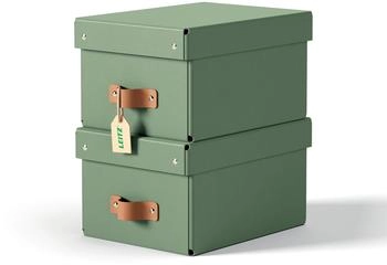 Leitz Aufbewahrungsbox &raquo;Puro&laquo; 20/28/15 cm 2 St&uuml;ck 7 L hellgr&uuml;n 20x15x28 cm