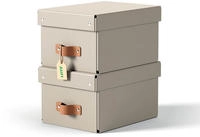 Esselte Leitz 2 Puro Aufbewahrungsboxen 6.5 l beige 20.8 x 28.5 15.5 cm (61470012)