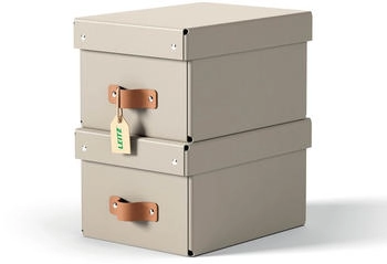 Leitz Aufbewahrungsbox &raquo;Puro&laquo; 20/28/15 cm 2 St&uuml;ck 7 L Sand 20x15x28 cm