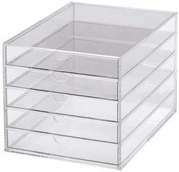 MAUL Schubladenbox 5 Sch&uuml;be transparent 24x21.8x32 cm