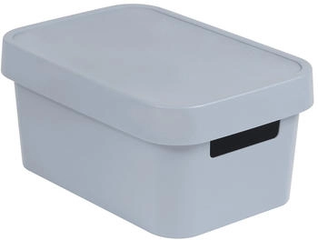 Curver Aufbewahrungsbox mit Deckel Infinity 27 x 19 x 12 cm hellgrau