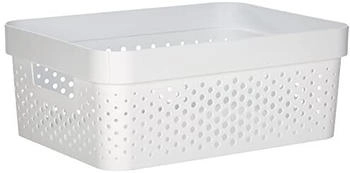 Curver INFINITY RECYCLING Box mit Lochmuster 11 L K245677K040KK 1 Box Farbe: weiß