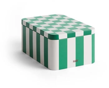 HAY Tin Container S rot / off-white