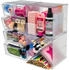 deflect-o Organiser Cube transparent 2 Schubladen 15x15x18,2cm