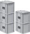 Proregal SuperSparSet 5 x Eurobox NextGen Portable HxBxT 33,5 x 30 x 40 cm 30 Liter Eurobehälter Transportbox Transportbehälter Stapelbehälter