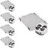 Proregal Spar Set 5x Eurobox Nextgen Economy Mit Auflagedeckel & 4x Schiebeschnappverschlüsse Schwarz Griffe Geschlossen HxBxT 17 x 30 x 40 cm