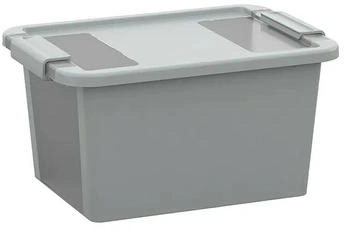 KIS Aufbewahrungsbox Bi-Box (L x B x H: 36,5 x 26 x 19 cm Grau Mit Deckel)