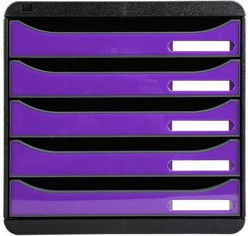 Exacompta Schubladenbox BIG-BOX PLUS 3097220D 5Sch. glo/violett