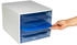 Exacompta Schubladenbox Ecobox 228610D A4+ 4Schübe offen gr/eisbl.