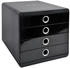 Exacompta Schubladenbox Pop-Box 314438D A4+ 4Schübe sw/si
