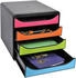 Exacompta Schubladenbox BIG-BOX Iderama 310498D 4Sch. regenbogen
