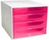 Exacompta Schubladenbox Ecobox 228654D A4+ 4Schübe offen gr/himb.