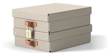 Leitz Aufbewahrungsbox &raquo;Puro&laquo; 27/37/10 cm 2 St&uuml;ck 8 L Sand 27x10x37 cm