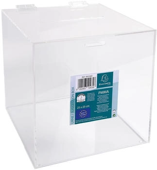 Exacompta Einwurfbox 89058D 21x21x21cm glasklar