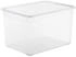 Rotho CLEAR Clearbox mit QR-Code Aufbewahrungsbox transparent 1415000096 Füllmenge: 46 Liter Maße (L x B x H): 550 x 375 x 315 mm