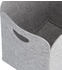 Zeller Filzkorb (L x B x H: 36 x 28 x 36 cm Grau)