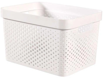 Curver INFINITY RECYCLING Box mit Lochmuster 17 L K245676K040KK 1 Box Farbe: weiß
