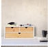 Relaxdays Schreibtisch Organizer 3 Schubladen Hellbraun old