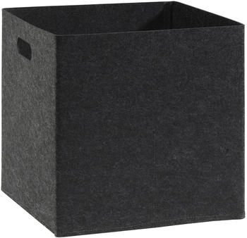 casa NOVA Aufbewahrungskorb Dunkelgrau Filz 30 x 30 cm faltbar