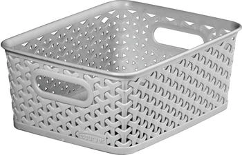 Curver Aufbewahrungskorb hellgrau B/H/L: ca. 19,6x10,2x25,5 cm