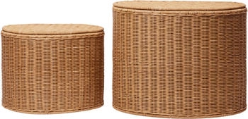 ferm LIVING Willora Aufbewahrungskorb natur (2er Set)