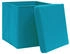 vidaXL Aufbewahrungsboxen mit Deckeln 4 Stk. 28x28x28 cm Babyblau
