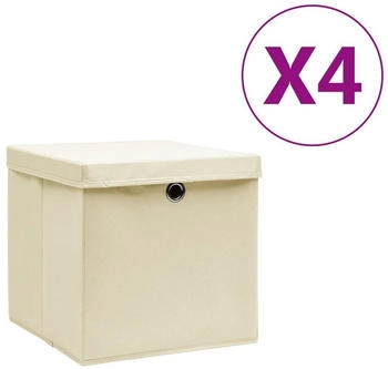 VidaXL Stoff-Aufbewahrungsbox Faltbar, 50x30x25 Cm, Anthrazit – Für Spielzeug, Kleidung & Mehr