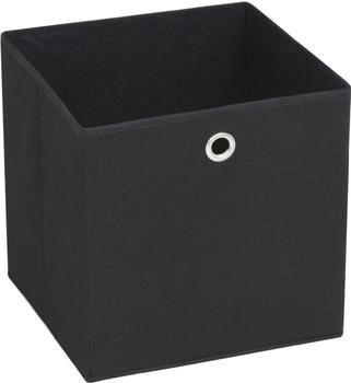 vidaXL Aufbewahrungsboxen 4 Stk. Vliesstoff 32x32x32 cm Schwarz