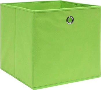 vidaXL Aufbewahrungsboxen 10 Stk. Grün 32x32x32 cm Stoff