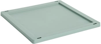 HAY Colour Crate Square/Cube lock plastic medium Sage green