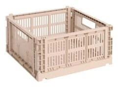 HAY Colour Crate Korb Square M 29,5 x 29,5 cm powder recycled