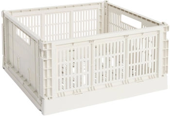 HAY Colour Crate Korb Square L 42 x 42 cm off-white recycled