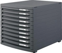 HAN 1510-191, HAN CONTUR 1510-191 Schubladenbox Dunkelgrau DIN A4, DIN B4, DIN C4