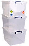 Otto Office Ablageboxen 33,5 Liter transparent 38.3x28.5x46 cm
