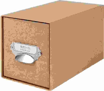 Soho 2 x CD-Schubladenbox Kraft mit Griff