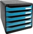 Exacompta Schubladenbox BIG-BOX PLUS 3097282D 5Sch. glo/türkis